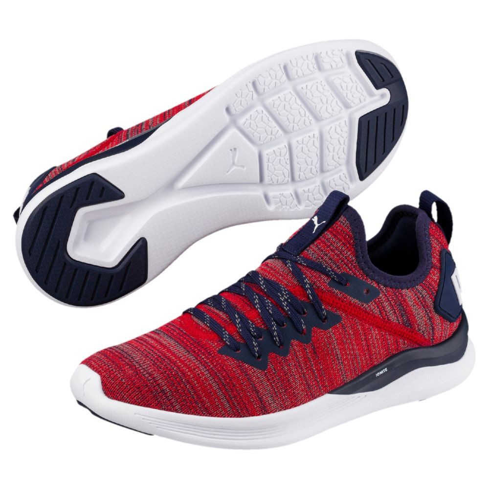 puma evoknit ignite red