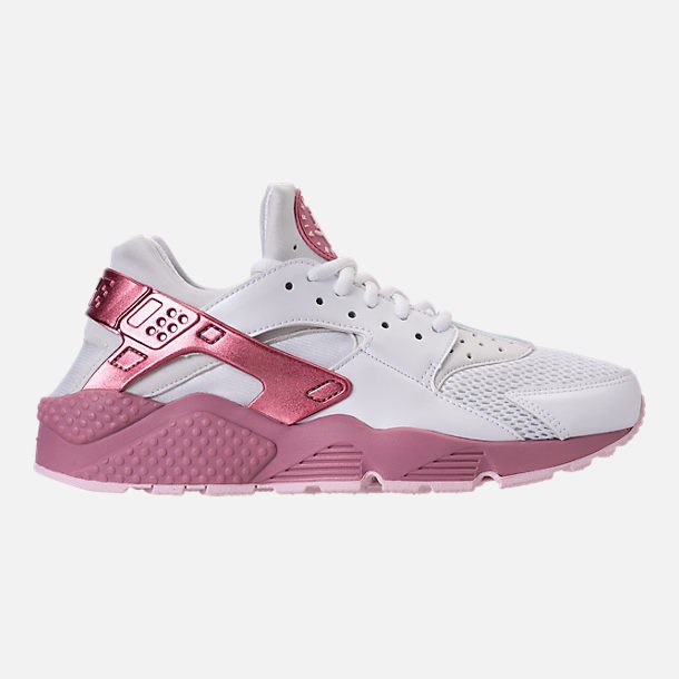 nike huarache pink and white