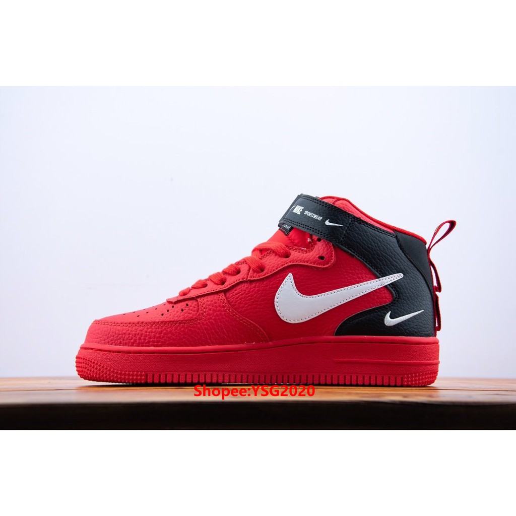 red nike air force 1 07 mid lv8