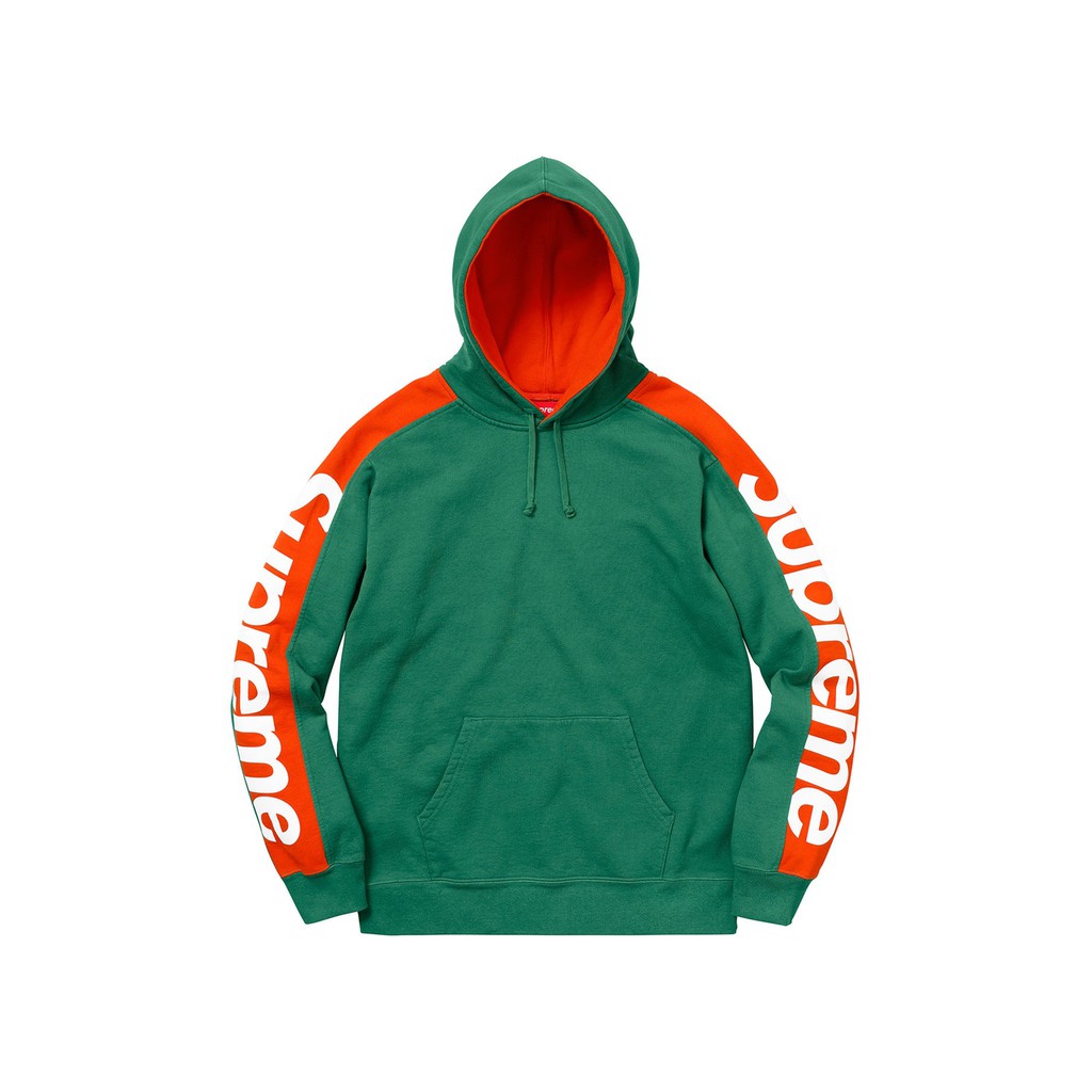 supreme sideline hoodie blue