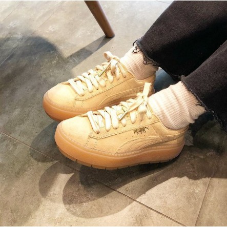 puma platform yellow