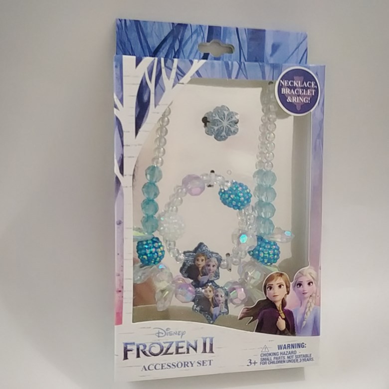 公主首飾 冰雪公主 女孩項鏈 手鏈 戒指 禮盒套裝 寶寶生日節日禮物套盒  冰雪奇緣