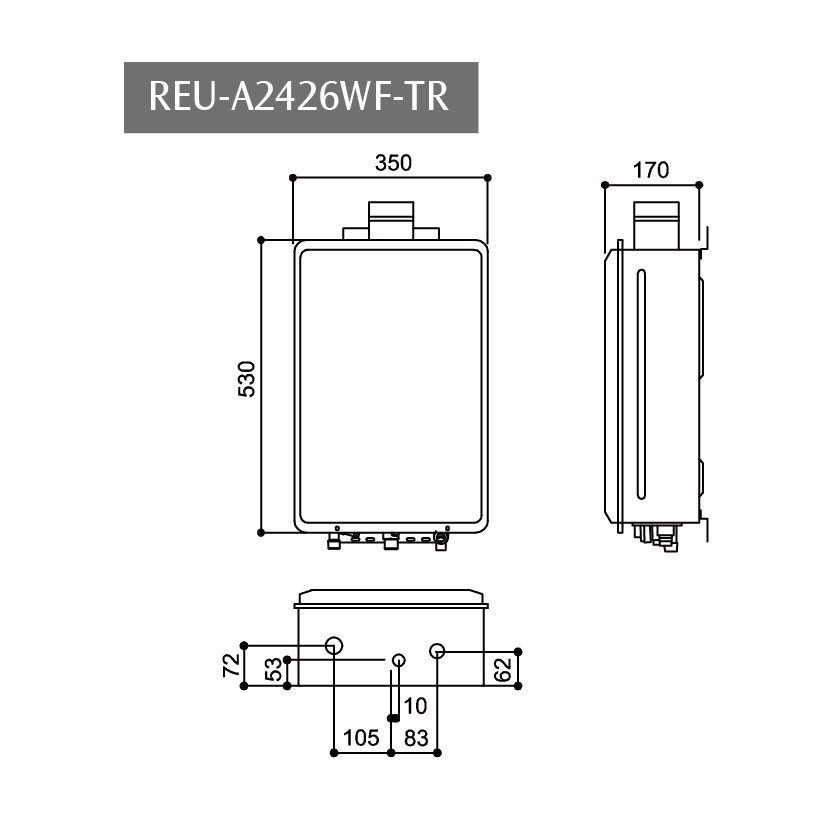 林內rinnia Reu A2426wf Tr屋內fe式強制排氣式24l熱水器 諮詢優惠價 蝦皮購物