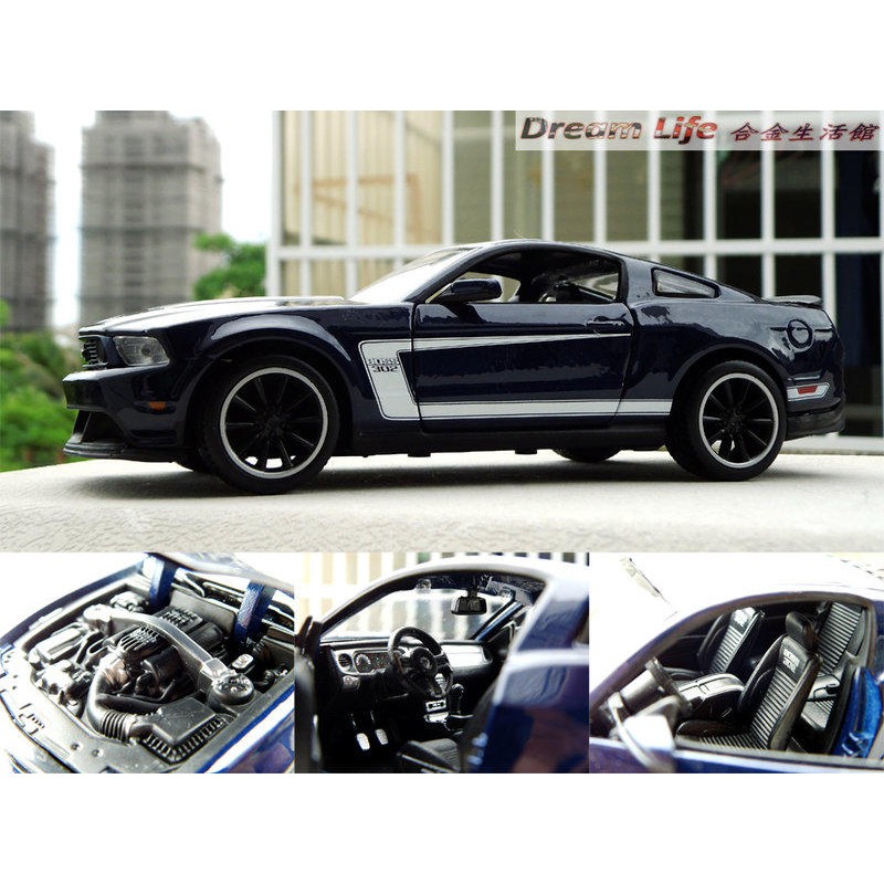 【Maisto 全新精品】1/24 Ford Mustang Boss 302 福特 野馬~全新藍色現貨特惠價!!!