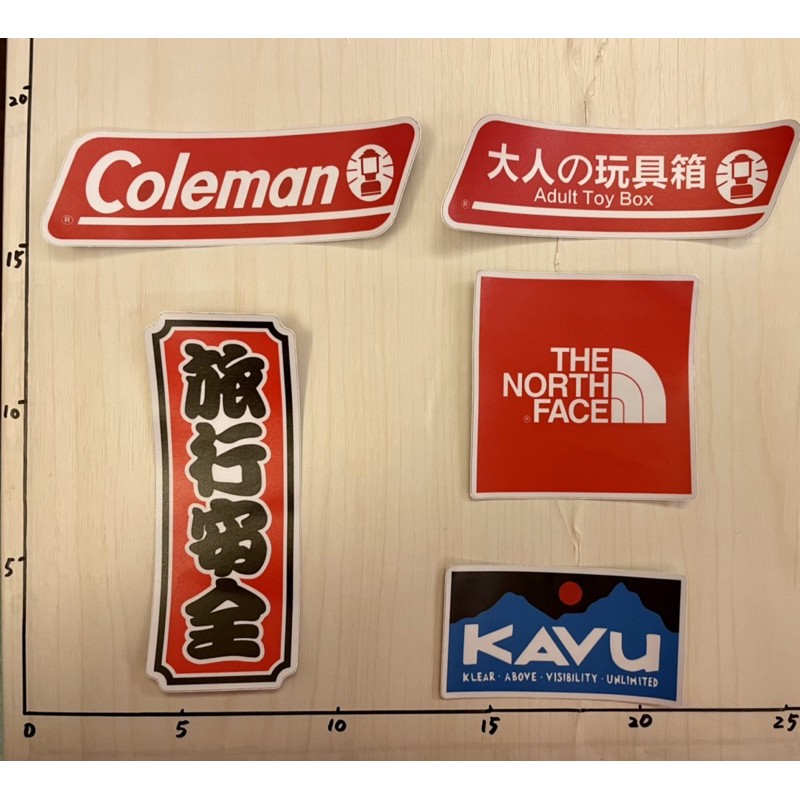 Coleman戶外風格防水貼紙-安全帽貼紙/行李箱貼紙/筆電貼紙/登山用品貼紙/釣魚用品貼紙/潮牌貼紙/汽車貼紙