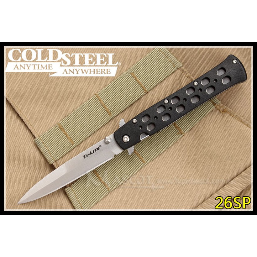 【原型軍品】全新 II COLD STEEL 冷鋼 TI-LITE 折刀日本AUS-8A不鏽鋼 (小)