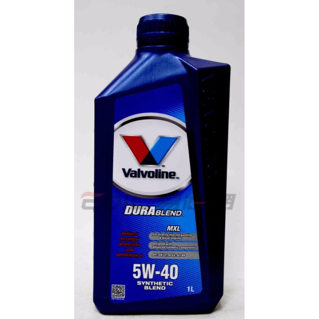 【易油網】VALVOLINE 5W40 5w-40 MXL DURA BLEND 合成機油