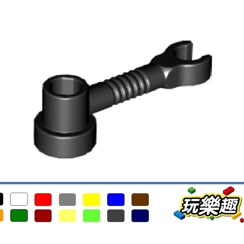 玩樂趣 LEGO 4735 Bar 1x3 with Clip 二手零件 2C20G-C-H