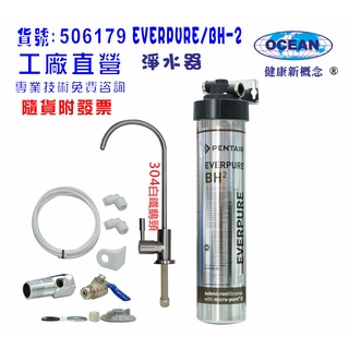 EVERPURE-BH-2商用型淨水器.304白鐵鵝頸龍頭過濾貨號506179