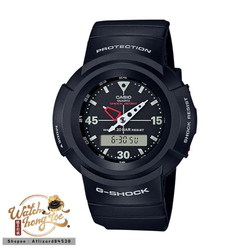 錶子 行頭 Casio G Shock 復刻經典aw 500 系列雙顯示電子錶 黑紅 消光黑 消光紅 蝦皮購物