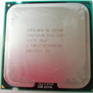 電腦CPU 二手正常附風扇Intel® Pentium® CPU處理器 E5400 2.70 GHz