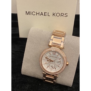 Michael Kors 三眼計時腕錶 玫瑰金