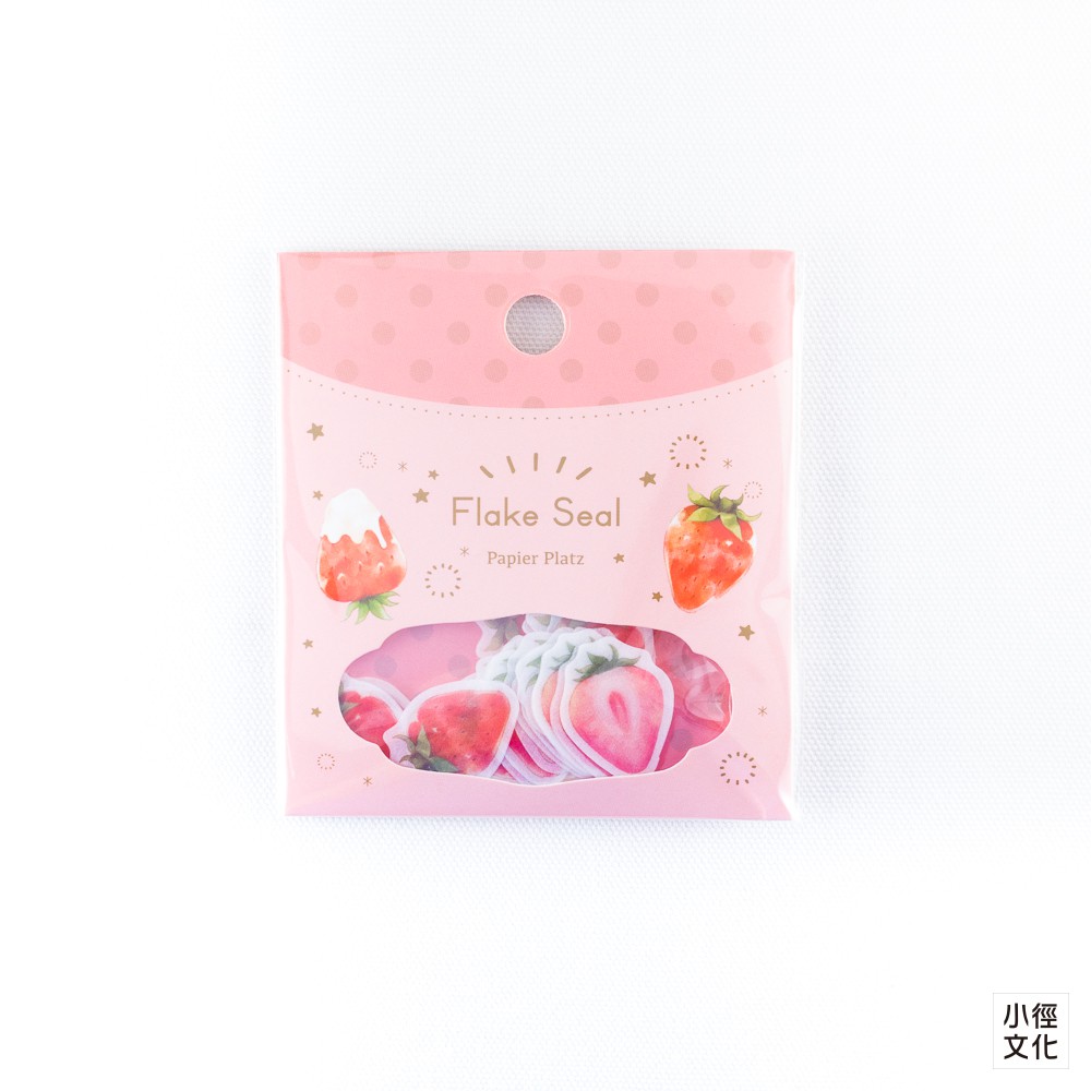 【papier Platz】日本進口 Moriyue 聯名合作貼紙包 草莓strawberry 50 625 蝦皮購物