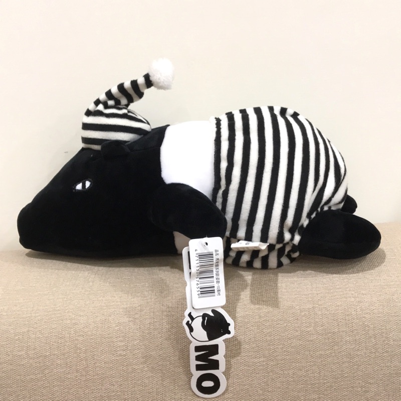 《正版》馬來貘玩偶 睡衣裝扮 趴姿10吋 黑白睡帽 絨毛玩偶 可愛動物 LAIMO 插畫家Cherng 絨毛娃娃