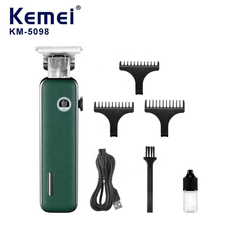 科美/KEMEI專業無繩髮廊電推剪KM-5098油頭雕刻電動理髮器電推剪USB充電式電推子