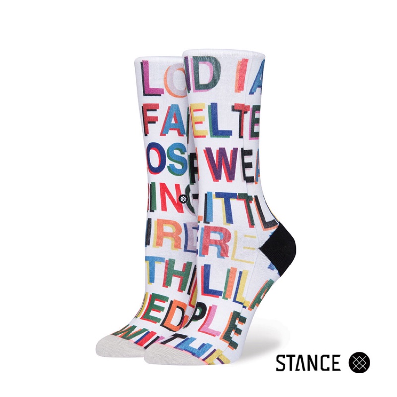 STANCE LOVE LETTERS-女襪-休閒襪-Libertine系列-彩色字母設計