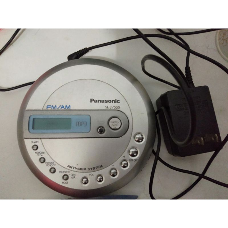 國際牌CD player 隨身聽 Panasonic sl-sv550 可聽廣播AM/FM