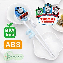 [ Baby House ] 韓國可拆式ABS學習筷/筷子 3Y+ 湯瑪士(藍)<愛兒房