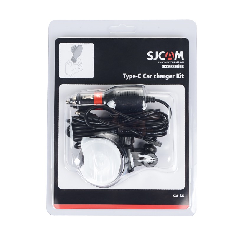 SJCAM A10/A20/A50 車用套件組 吸盤支架+車充線 原廠公司貨