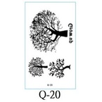 1 Q系列 生命之樹 大樹 表演造型 紋身貼紙 能貼在 安全帽 汽機車上 口罩皮膚陶器金屬玻璃
