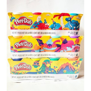 *預購 209 孩之寶 正版 Play-Doh 培樂多黏土 四色組 經典款 補充罐 安全無毒 手做 勞作