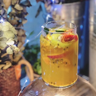DOUBBLE 生活家居ins網紅咖啡廳 夏季簡約水果茶杯冰桔杯 透明玻璃飲料杯冷飲杯子#超取請聊聊我#預購