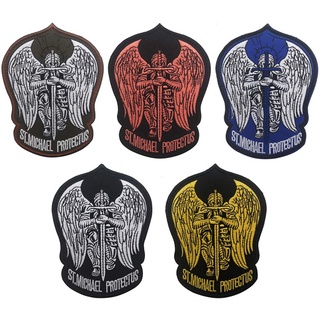 St.Saint Michael Protect Us Modern Embroidery Patch 戰術軍事陸軍操作
