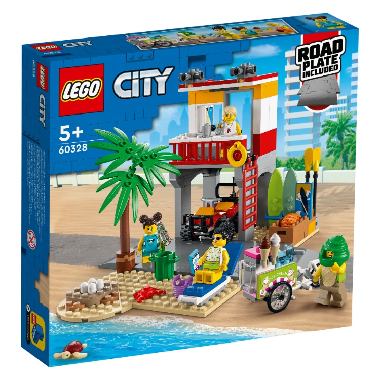 BRICK PAPA / LEGO 60328 Beach Lifeguard Station