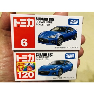 兩臺一組 門可開 車貼 Tomica 多美 小汽車 模型車 120 6 速霸陸 SUBARU BRZ 絕版限量 WRX