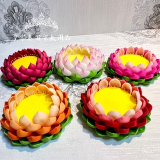 佛牌座 蓮花座 佛祖座 佛桌擺件 蓮花 小神尊座墊 佛牌 蓮花 桃花座 泰式擺件 佛牌桌擺飾 招財女神 皇家泰國宗教用品