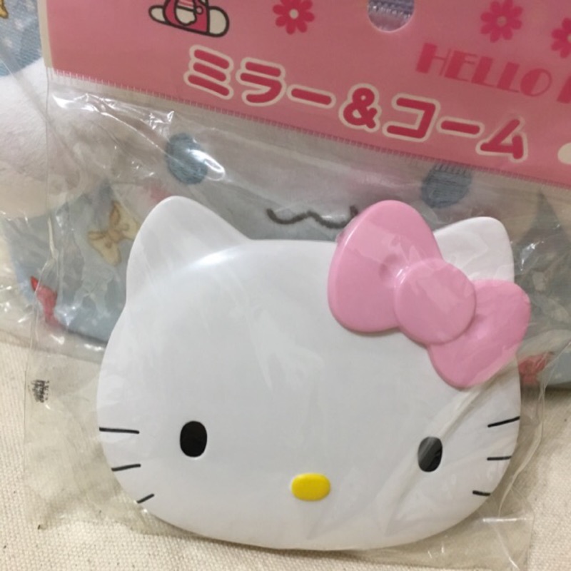 日本 三麗鷗 Sanrio Kitty 鏡子/梳子