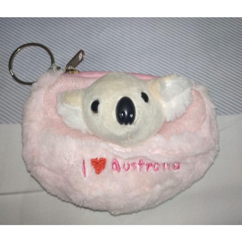澳洲  🙂🎉 無尾熊  袋鼠  毛毛 零錢包 澳洲無尾熊 鑰匙圈  零錢包  立體  Australia 紀念品