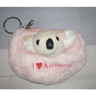 澳洲 無尾熊 袋鼠 毛毛 零錢包 澳洲無尾熊 鑰匙圈 零錢包 立體 Australia 紀念品