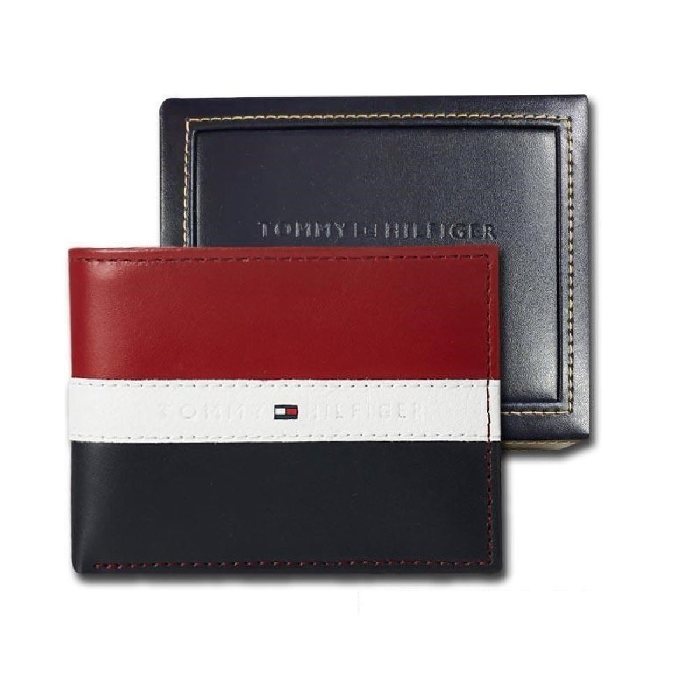 Tommy Hilfiger 櫃上新款 男士皮夾 RFID 雙折錢包 短夾 皮夾 （另有福利品）