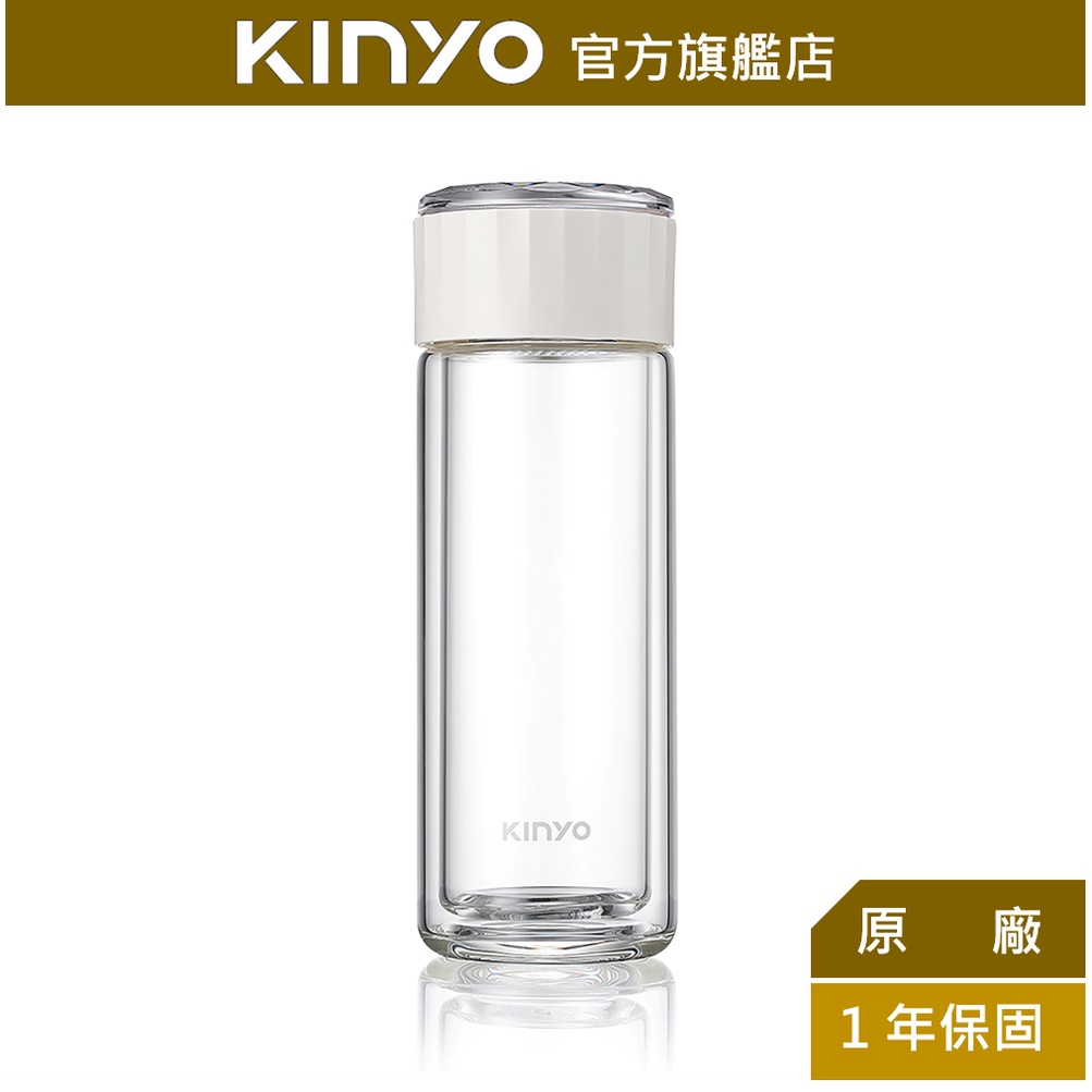 【KINYO】雙層防燙水晶玻璃杯 280ml (KIM)