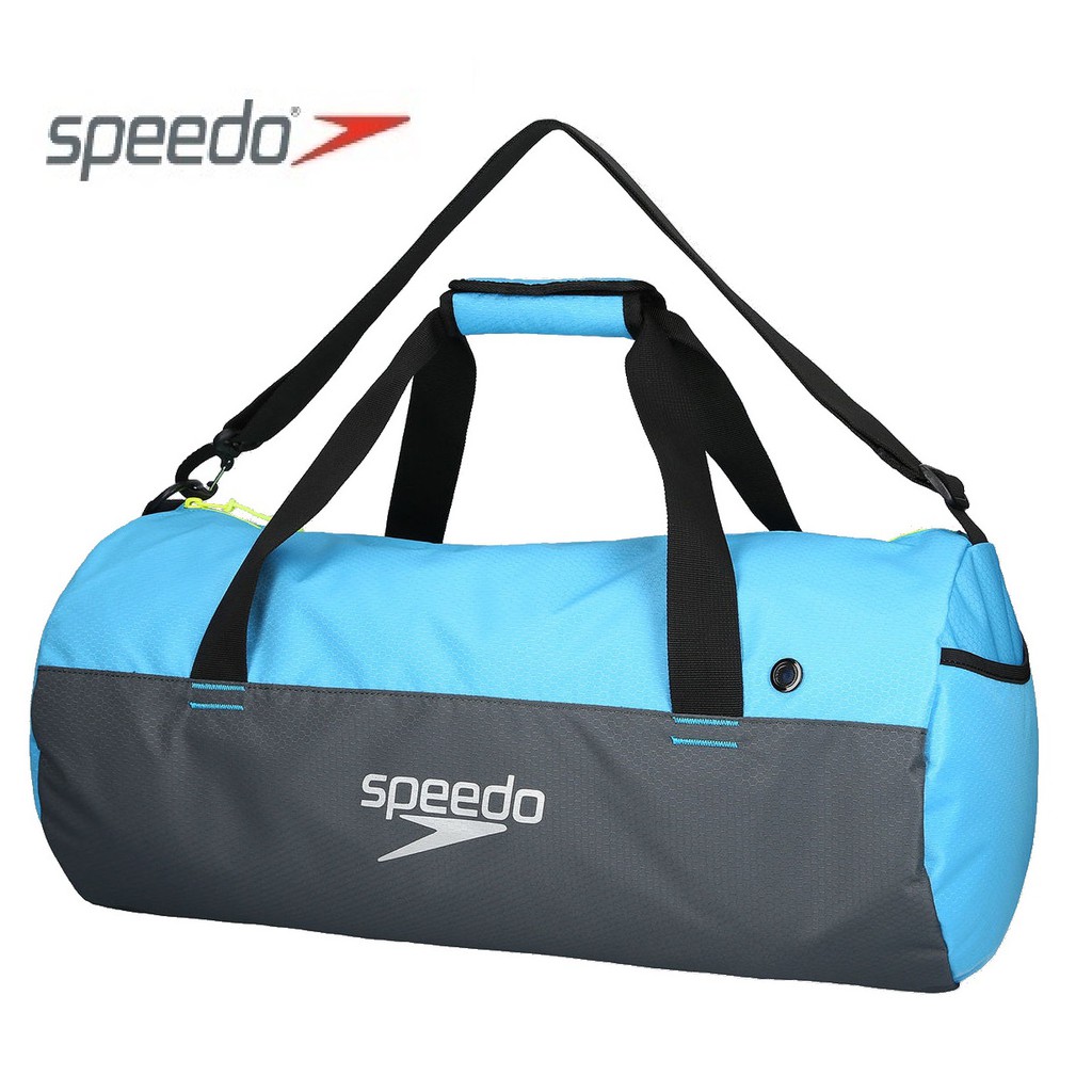 ~有氧小舖~SPEEDO 中型手提袋 Duffel Bag 休閒運動肩背包 防水圓筒手提肩背包