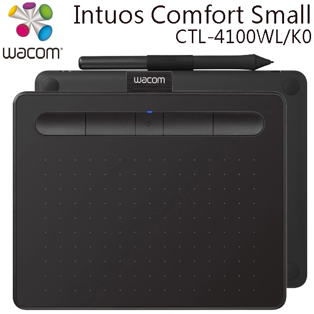 Wacom Intuos Basic 入門版 繪圖板 CTL-4100 (黑)