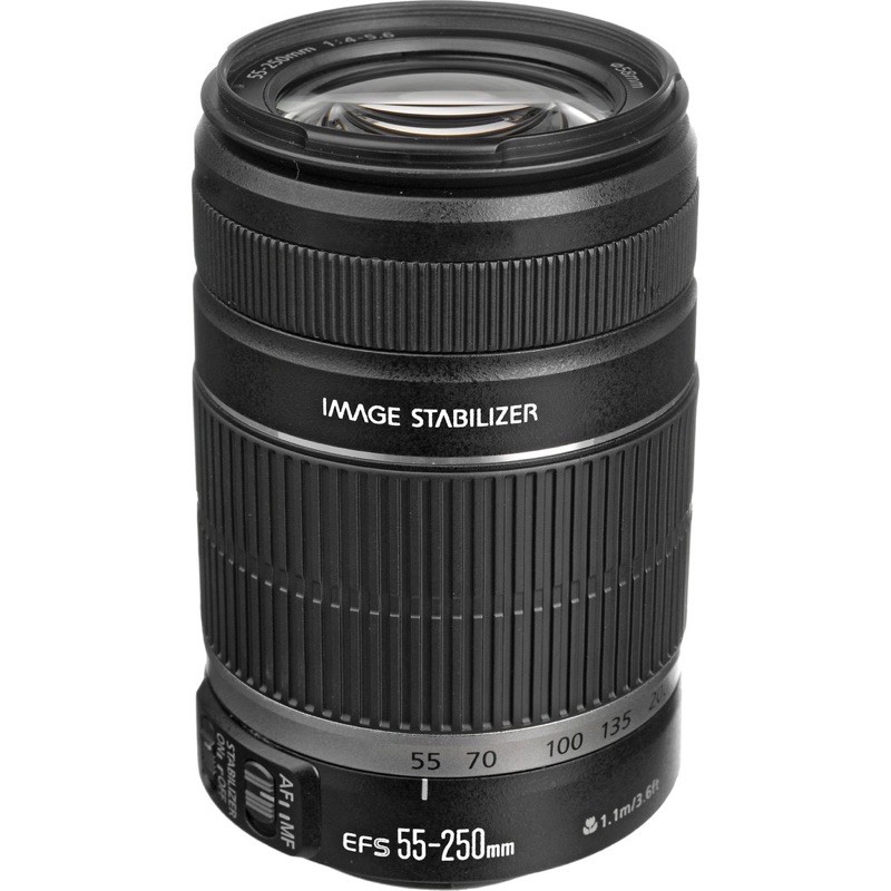 全新日本購入Canon EF S55 250mm/4-5.6 IS 望遠變焦鏡頭