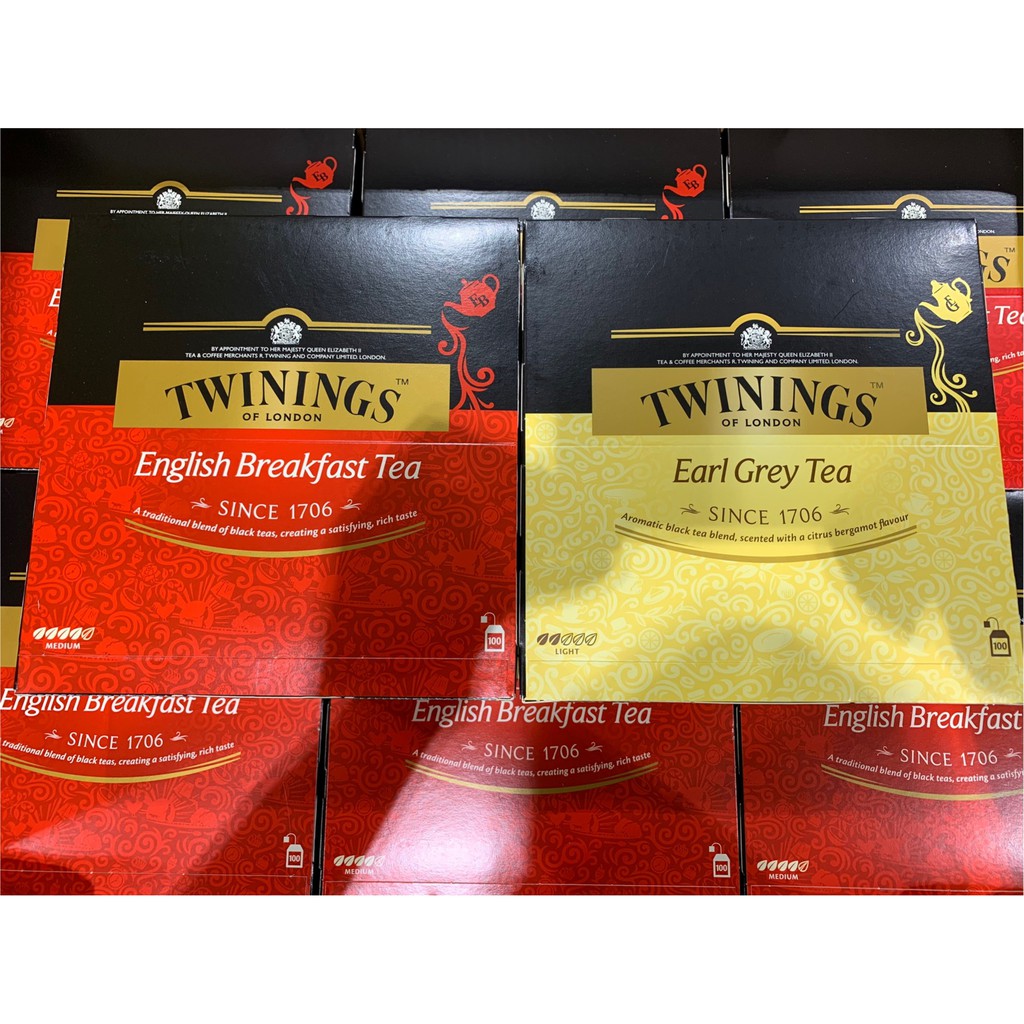 Twinings 皇家伯爵茶 2公克 X 100包 / Twinings 英倫早餐茶 2公克 X 100包
