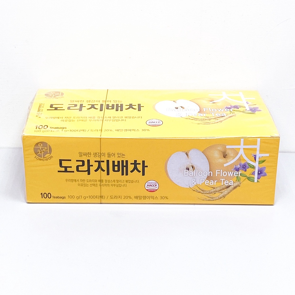 【首爾先生mrseoul】韓國 SONGWON 桔梗水梨茶 100g/100入/盒