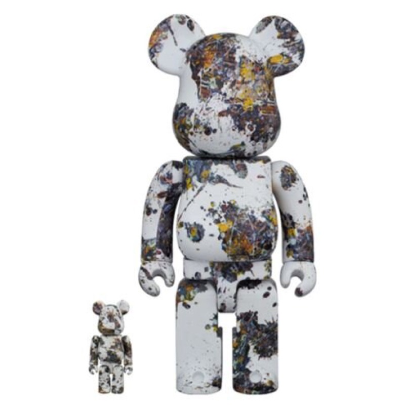 Be@rbrick Bearbrick 潑墨 3代 Jackson Pollock 400%+100% 全新未拆