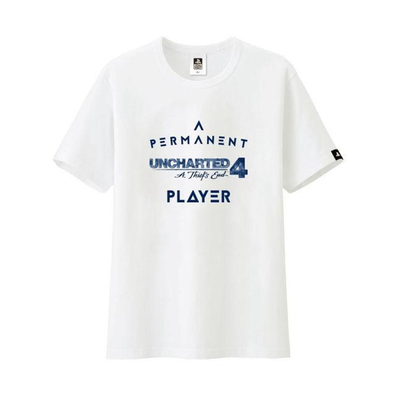 【特價優惠】SONY原廠授權 秘境探險4 盜賊末路 白色 PLAYER 玩家 T-shirt T恤 【L號】台中星光電玩