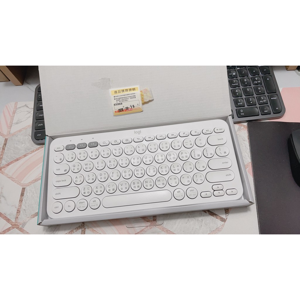 【二手九成新】羅技 Logitech k380 白色 無線鍵盤 藍芽鍵盤