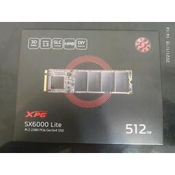 【新魅力3C】全新 ADATA 威剛 XPG SX6000 Lite 512GB M.2 2280 PCIe SSD固態