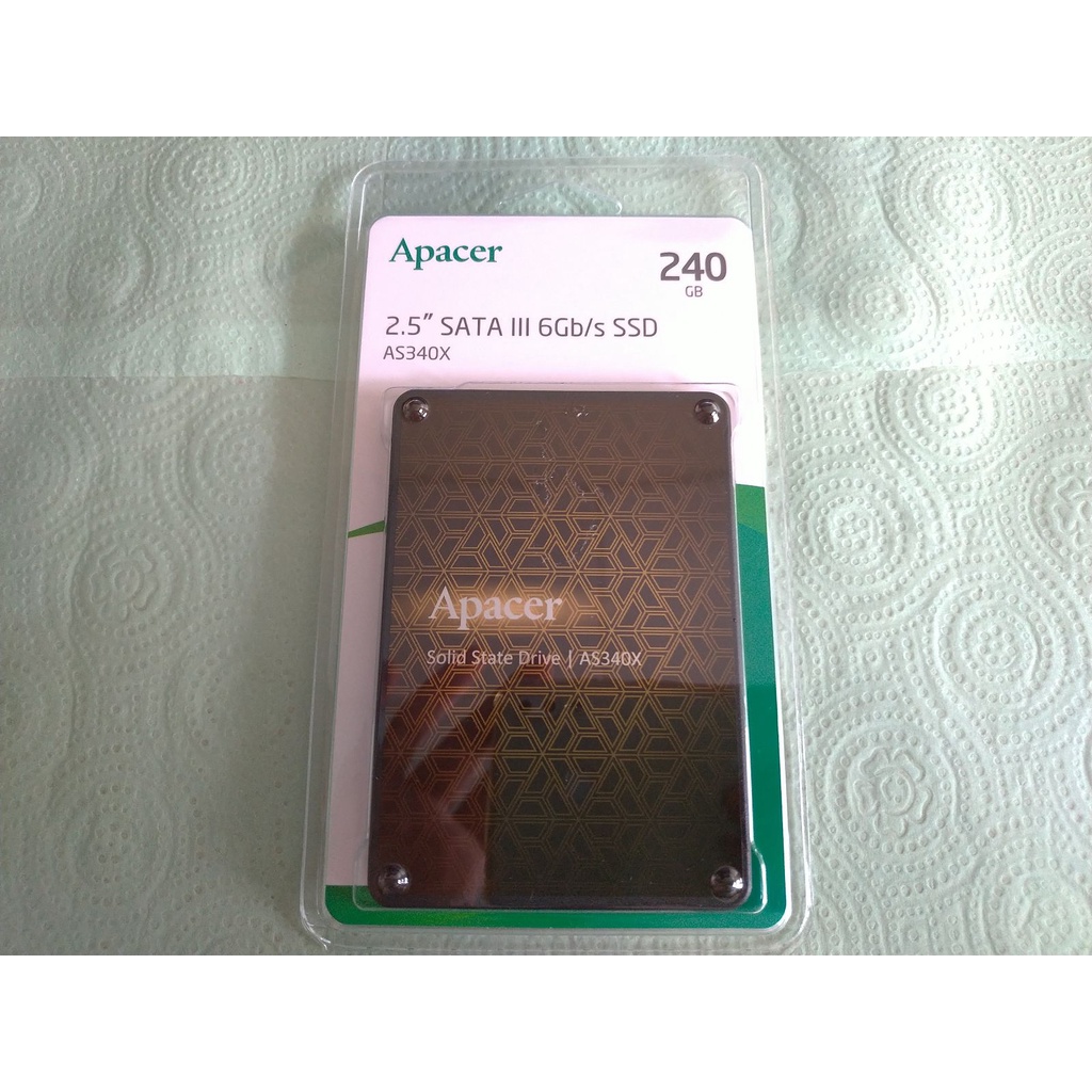 宇瞻 Apacer AS340 AS340X 240GB SATS3 2.5mm SSD 固態硬碟