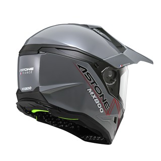 ASTONE MX800 安全帽 素色 水泥灰 全罩式 越野式 安全帽 內墨鏡 快拆式帽舌《淘帽屋》