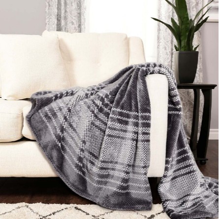 Life Comfort 菱紋舒適毯 152公分 X 177公分 毛毯 懶人毯 蓋毯