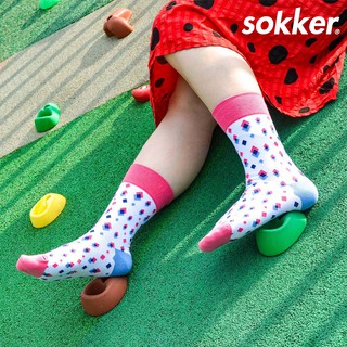 【免運】sokker 幾何疊樂4分之3短襪│質感禮盒包裝 長襪 中筒襪 卡通襪 日系 韓系 韓妞 趣味襪子
