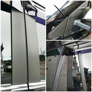 TOYOTA RAV4 4/4.5代【ABC柱卡夢保護貼】3M 不殘膠 配件 B柱 中柱 貼膜