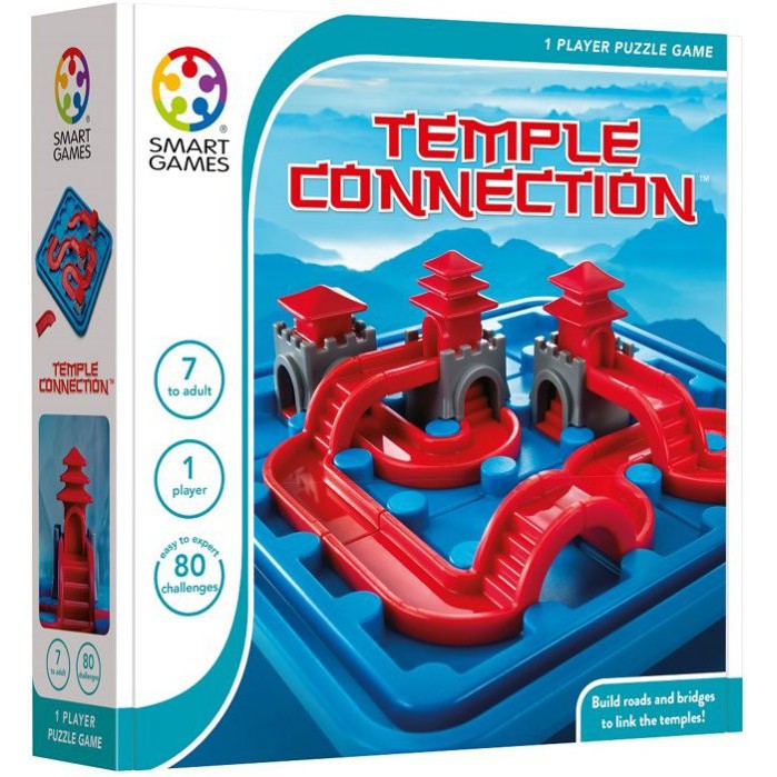 現貨【小海豚正版桌遊趣】古城迷宮 Temple Connection 比利時 SMART GAMES 正版